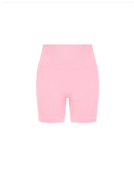 PEMBE TOPARLAYICI SEAMLESS ŞORT