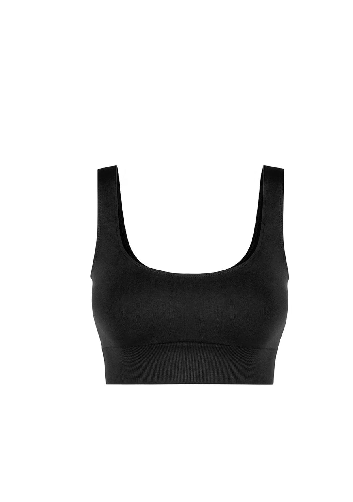 SİYAH DESTEKLİ SEAMLESS SPOR BÜSTİYER