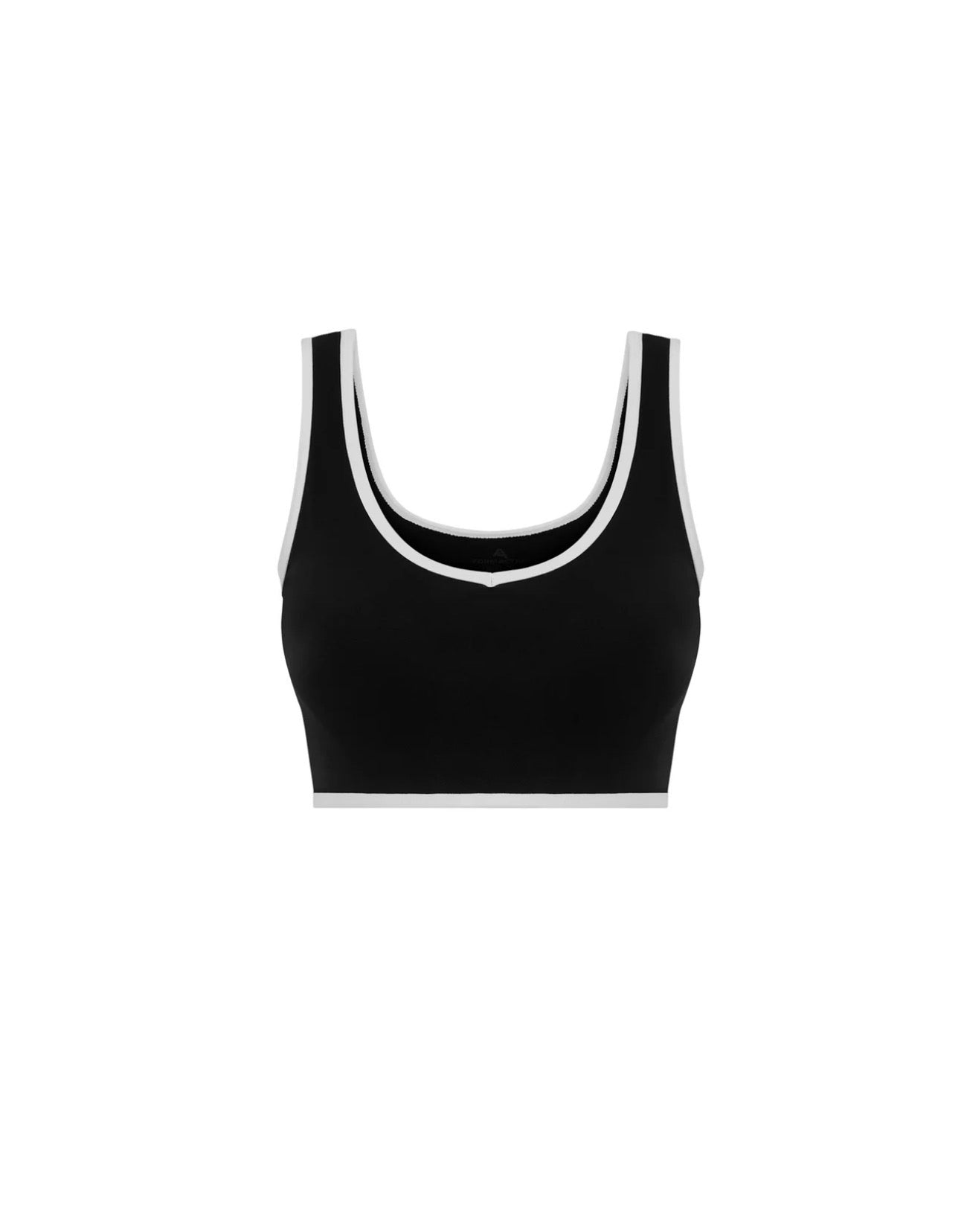 SİYAH BİYE DETAYLI SEAMLESS SPOR  BÜSTİYER